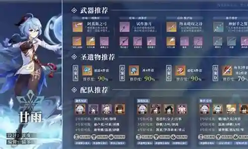 甘雨冰套阵容搭配插图