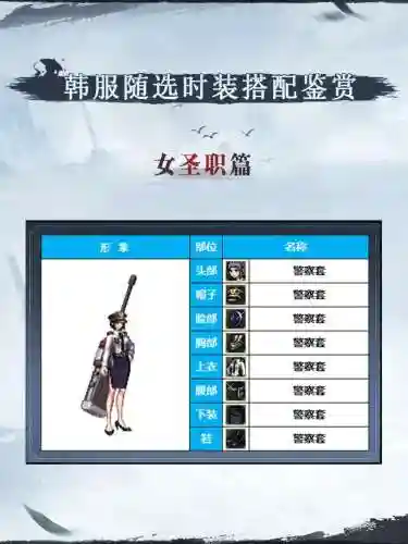 女圣职者装备搭配图插图