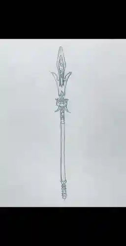 用铅笔画的古代武器插图1