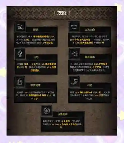 蛮人的技能有哪些插图1