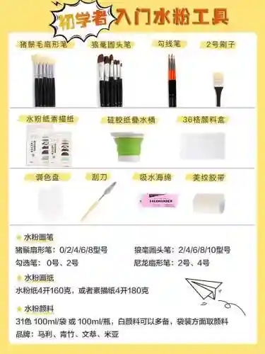 水粉初学者装备插图