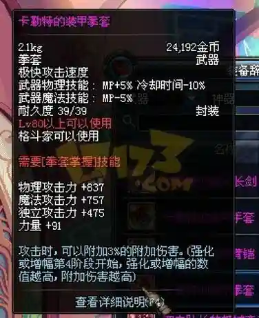 dnf龙跃武器拳套插图1