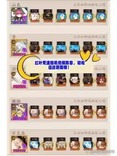 红叶保底阵容插图1