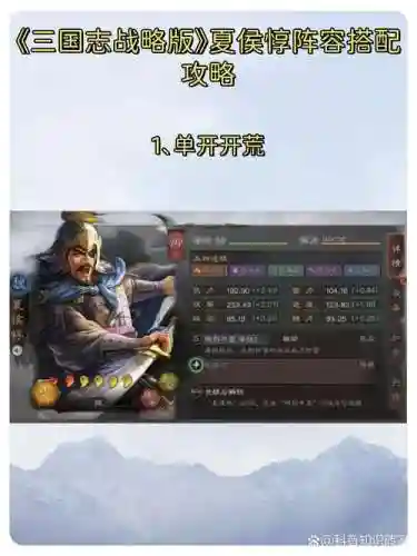 三国志夏侯惇许褚阵容搭配插图
