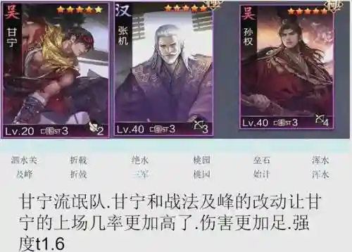 战棋甘宁阵容搭配插图