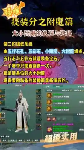 剑网3附魔加装备分不插图