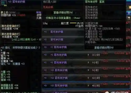 dnf各职业粉装buff装备