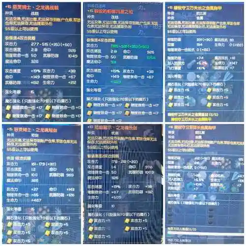 永恒之塔剑星装备选择插图1