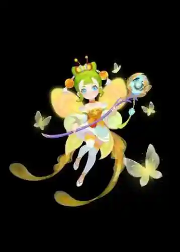 梦幻西游手游q版玄彩蛾插图