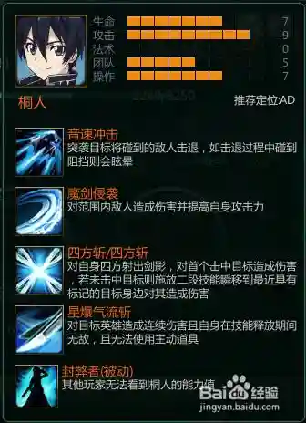 300英雄桐人出技能加点插图