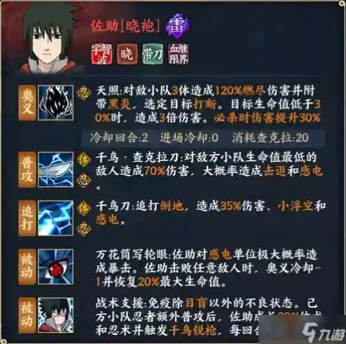 火影羁绊6.8佐助技能插图