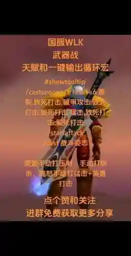 wlk武器战输出宏插图