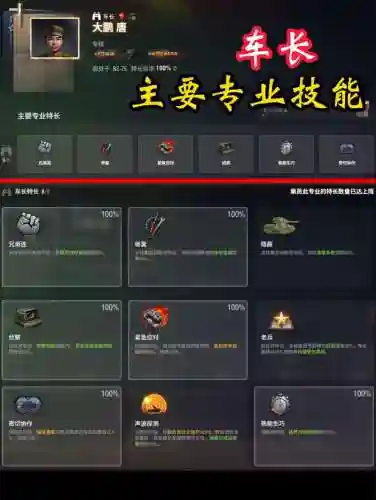 坦克世界成员最高多少技能插图1