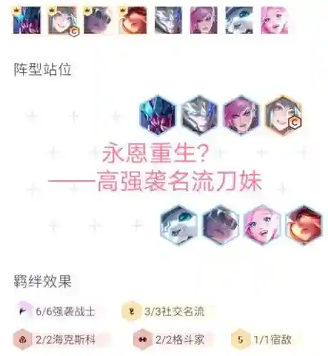 云顶之弈阵容搭配最新刀妹，云顶之奕刀妹插图1