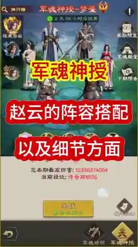 赵云虎卫军阵容搭配攻略，赵云虎卫军阵容搭配攻略大全插图